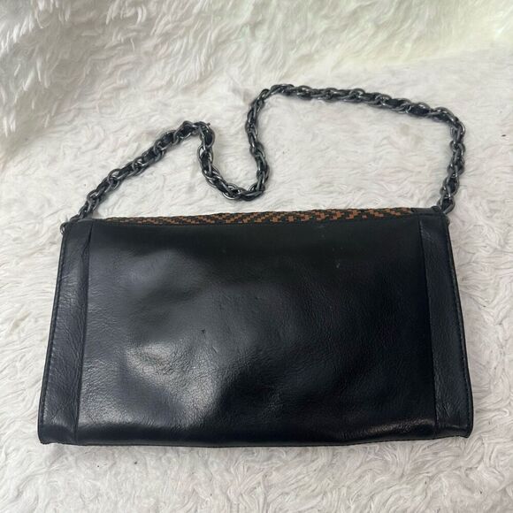 Elliott Lucca Bali Cordoba Woven Leather Clutch Shoulder Bag Convertible‎ - Picture 4 of 10